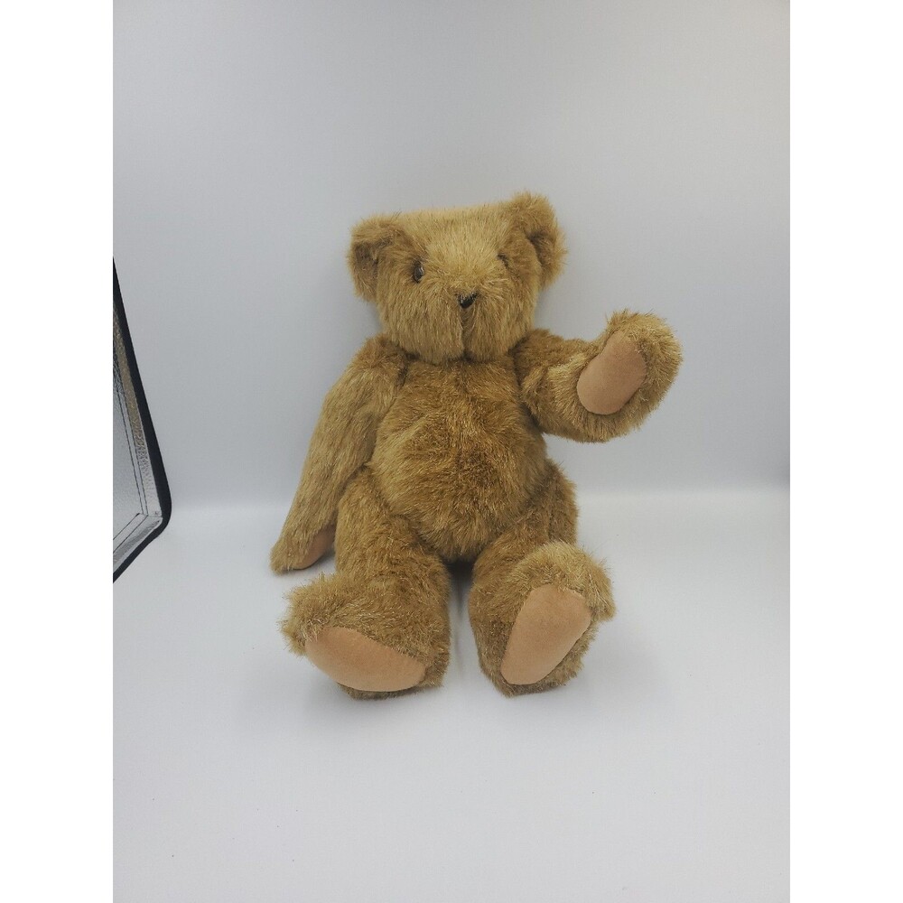 Vermont Teddy Bear Brown Fully Jointed Plush Stuffed Animal Toy 15”